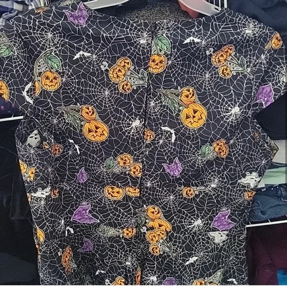 Hell Bunny Pumpkin Halloween Dress - Picture 2 of 2